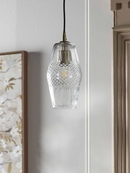 Diamond Glass Pendant - Tapered
