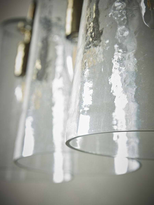 Three Tapered Glass Pendants