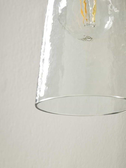 Hammered Glass Wall Light