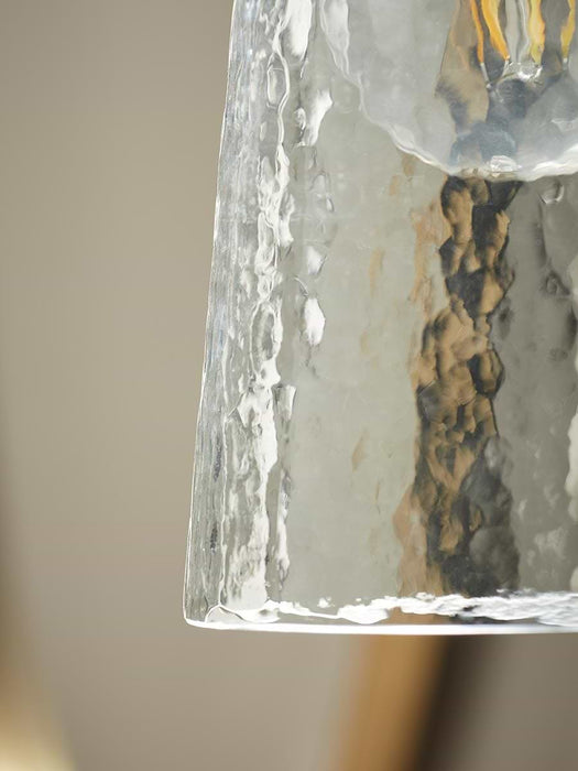 Hammered Glass Wall Light