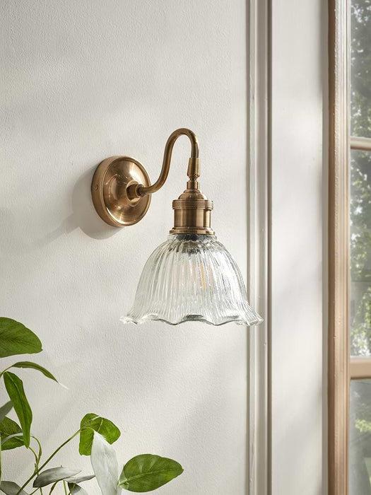 Flower Glass Wall Light