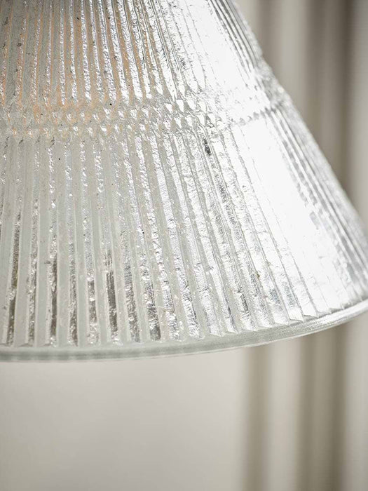 Textured Glass Tapered Wall Light