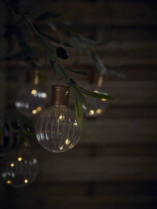 Twelve Fluted Solar Bulbs