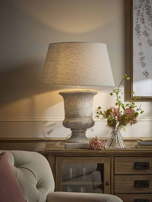Stone Urn Table Lamp