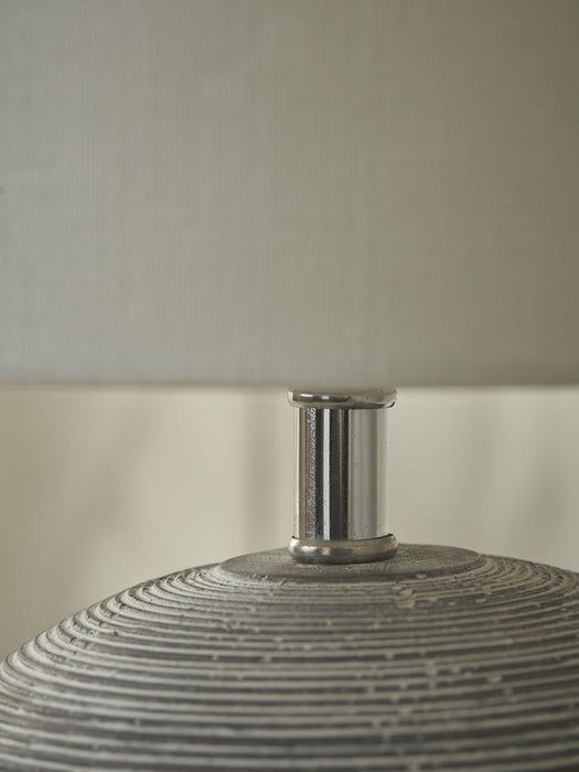 Round Striped Table Lamp