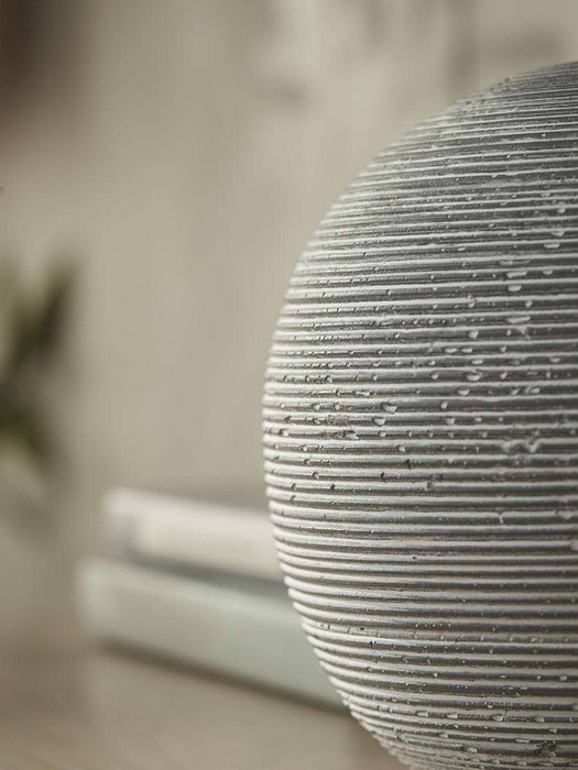 Round Striped Table Lamp