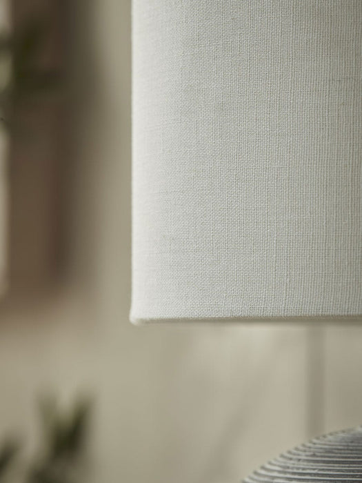 Round Striped Table Lamp