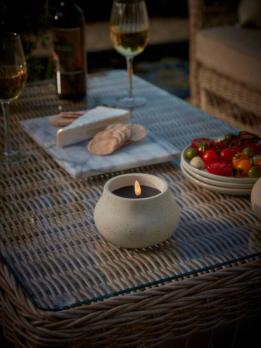 Three Concrete LED Candles - Small