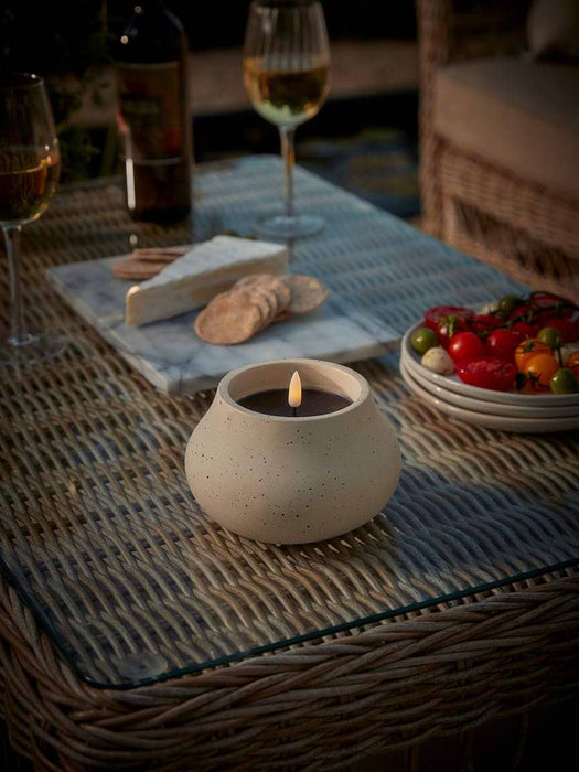 Three Concrete LED Candles - Large