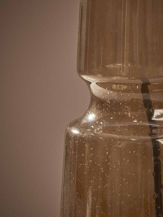 Amber Glass Table Lamp