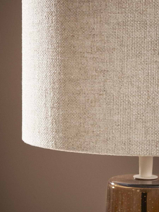 Amber Glass Table Lamp