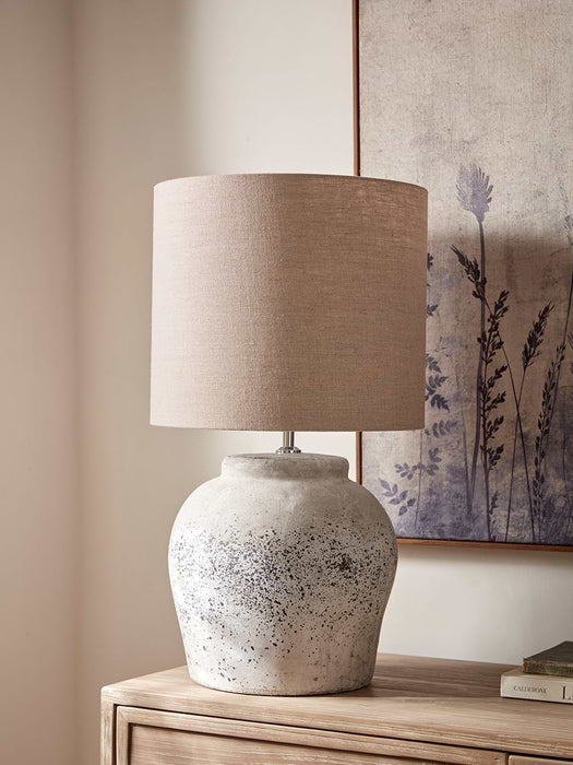 Aged Concrete Table Lamp