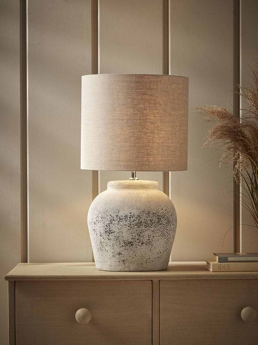 Aged Concrete Table Lamp