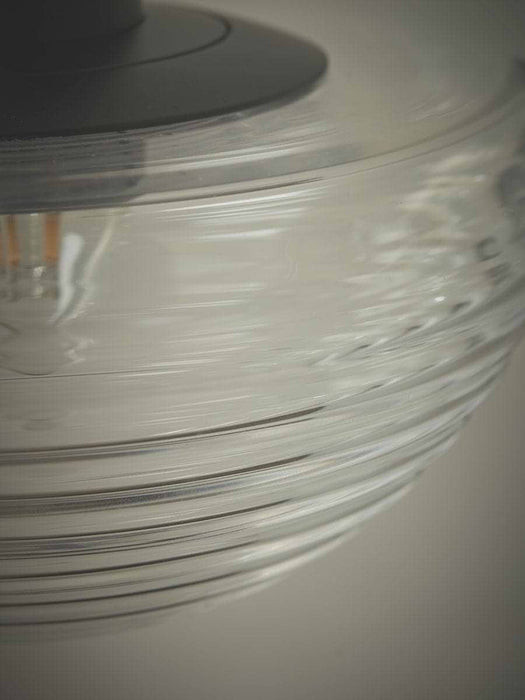 Ribbed Crescent Table Lamp