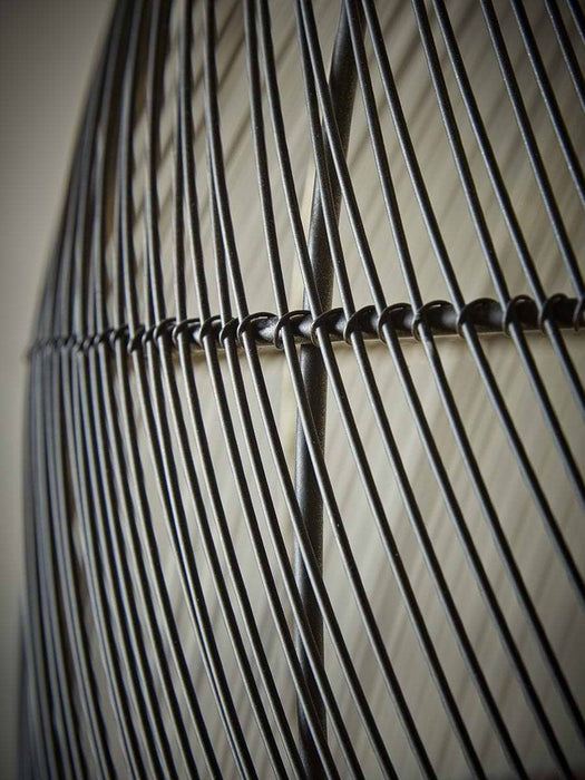 Black Metal Woven Pendant