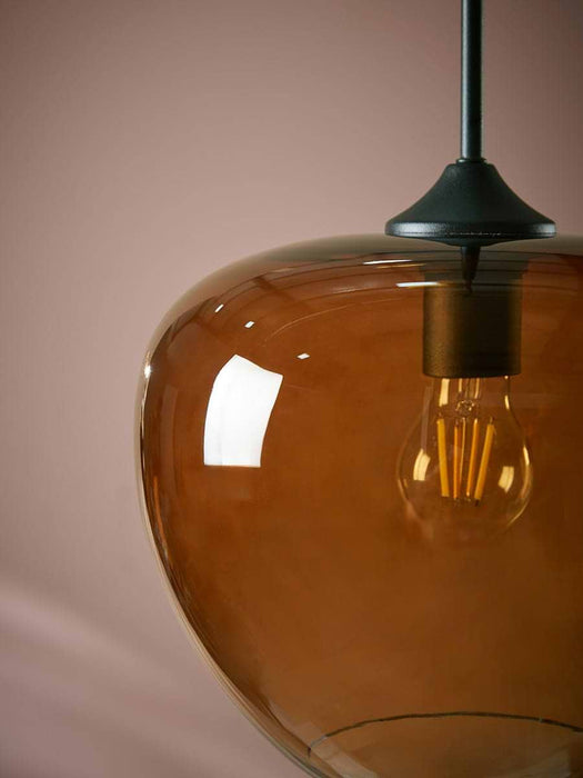 Mia Pendant - Amber Glass