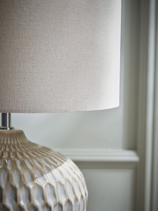 Geometric Textured Table Lamp - Neutral