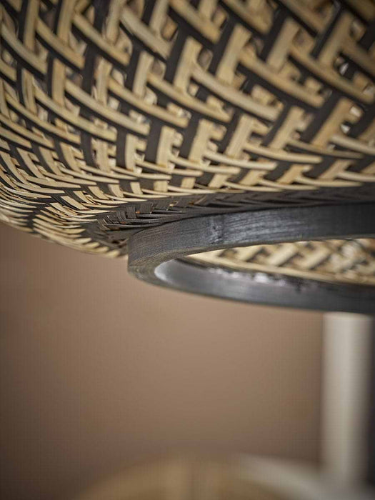 Black & Natural Woven Pendant - Small