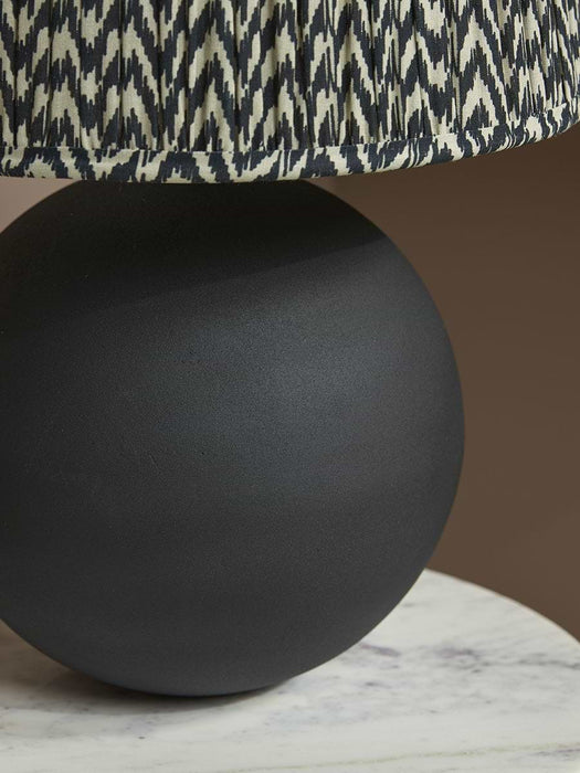 Black Chevron Table Lamp