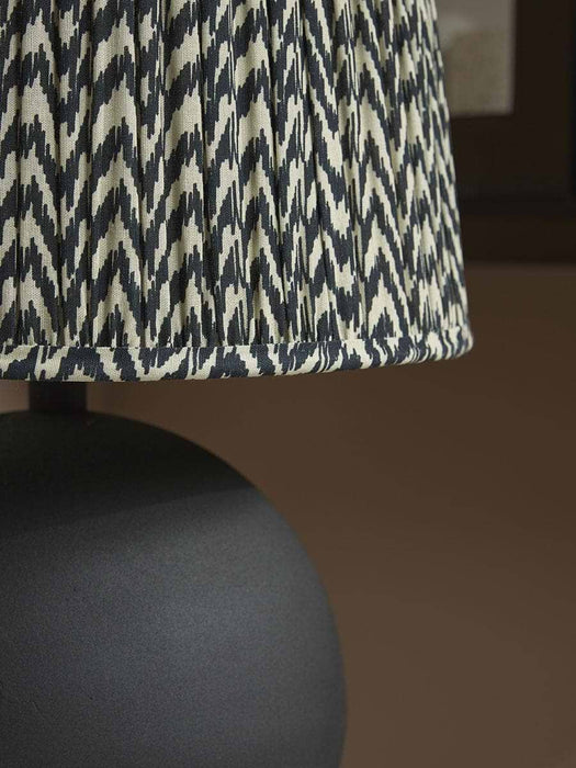 Black Chevron Table Lamp