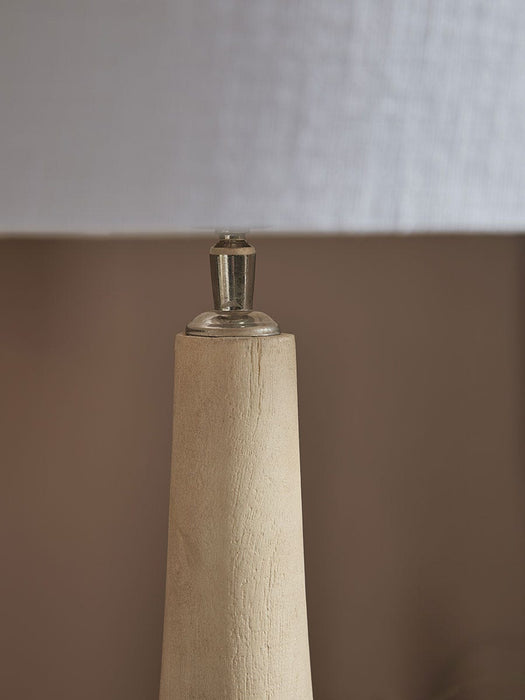 Mango Wood Table Lamp - Tall