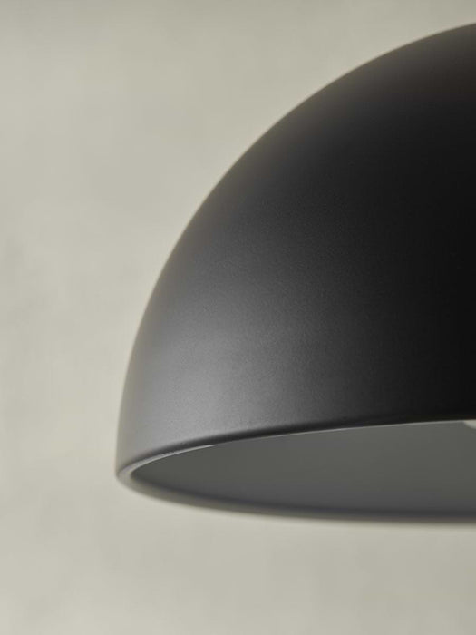 Metal Dome Wall Light - Black