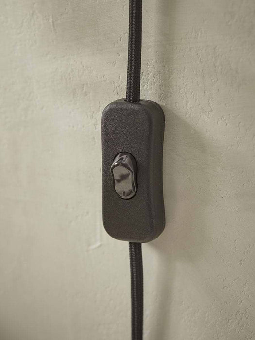 Metal Dome Wall Light - Black