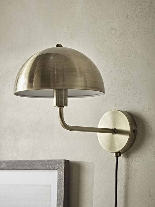 Metal Dome Wall Light