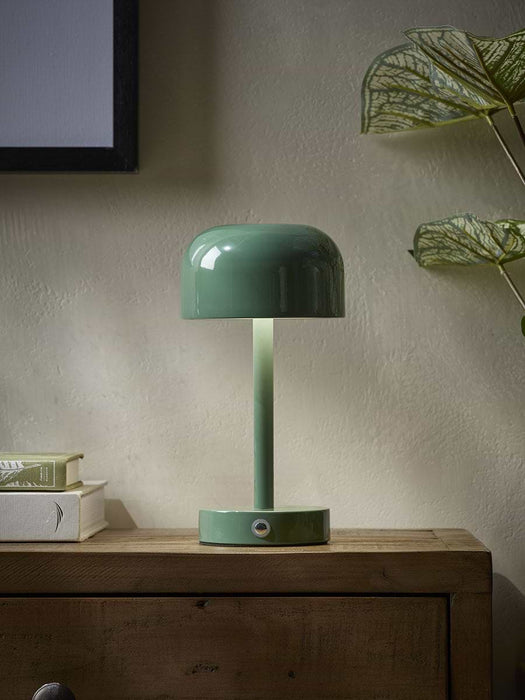 LED Dome Table Lamp - Forest Green