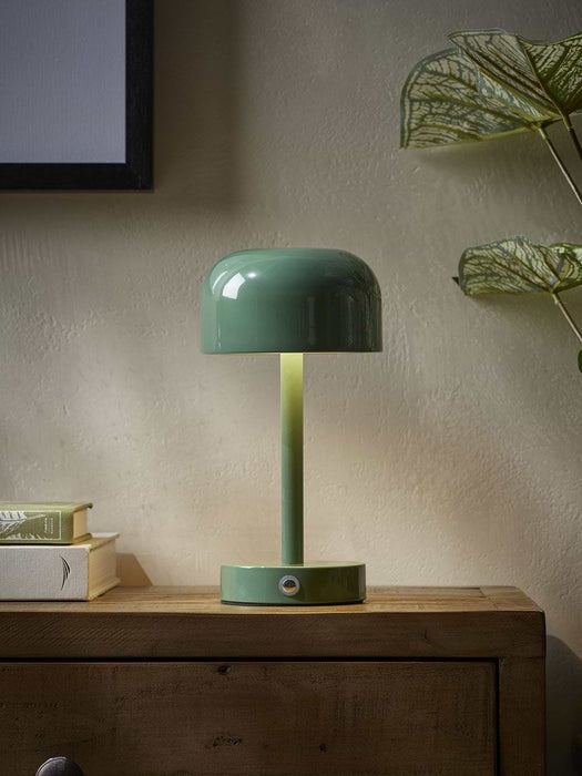LED Dome Table Lamp - Forest Green