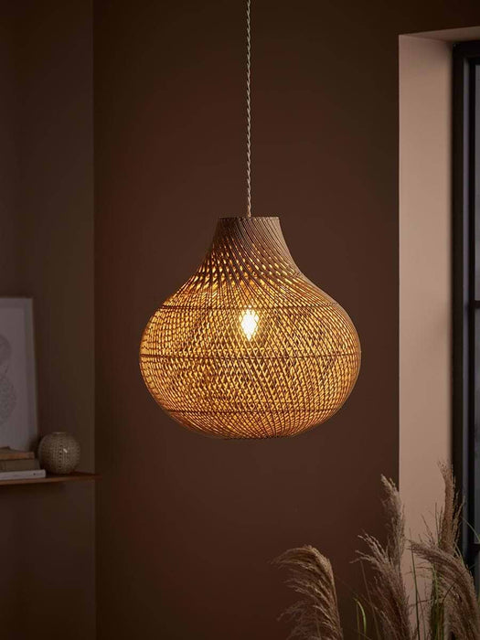 Teardrop Rattan Shade
