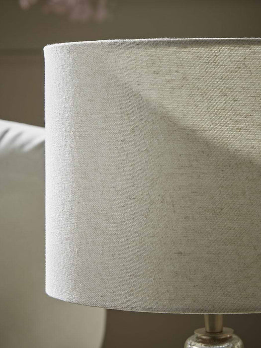 Round Mercuried Glass Table Lamp