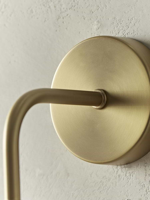 Smoked Ribbed Glass Wall Light - Round