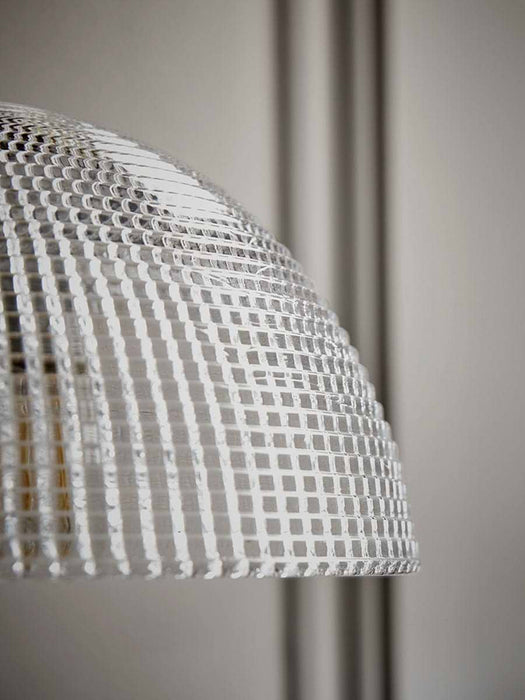 Ribbed Glass Dome - Wall Light