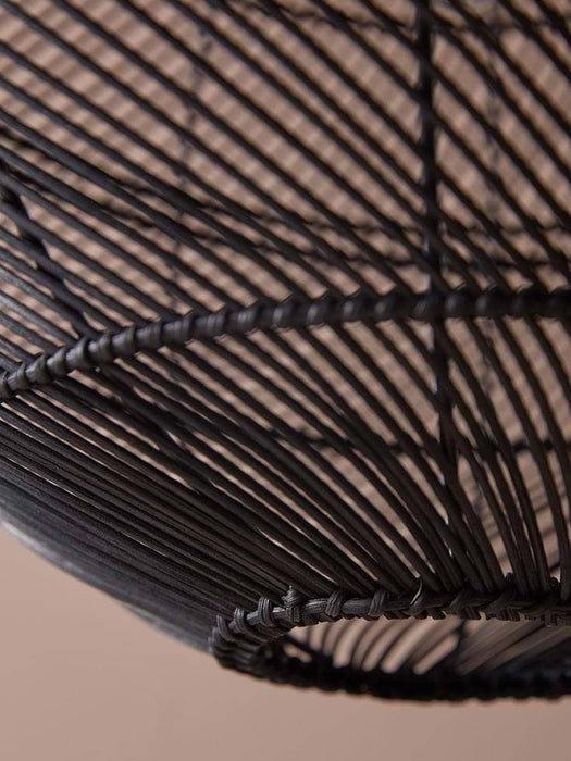 Black Rattan Pendant