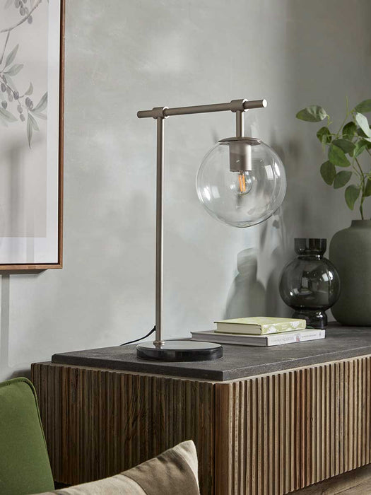 Globe Table Lamp - Nickel