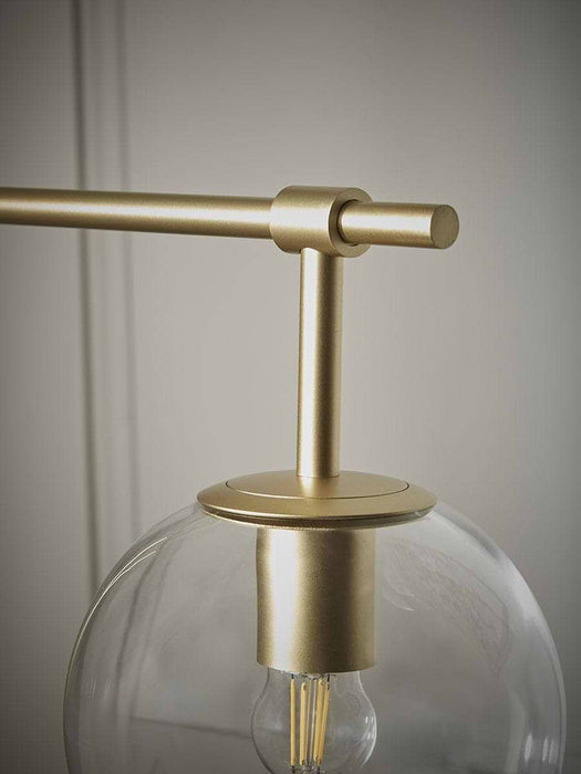 Globe Floor Lamp - Brass
