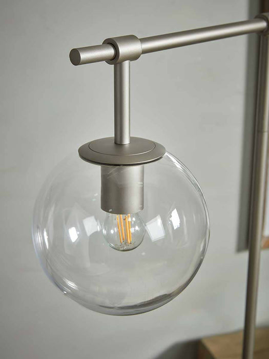 Globe Floor Lamp - Nickel