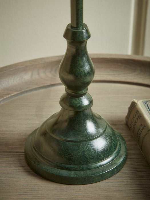 Blue Scalloped Edge Table Lamp