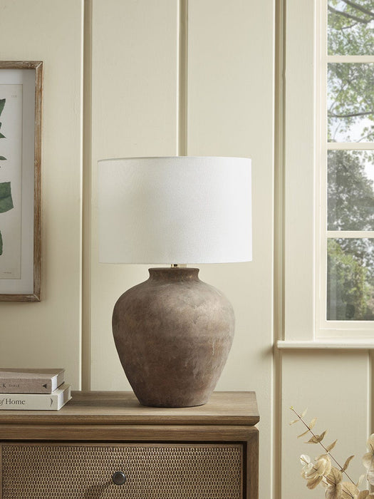 Aged Ceramic Table Lamp