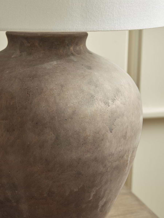 Aged Ceramic Table Lamp