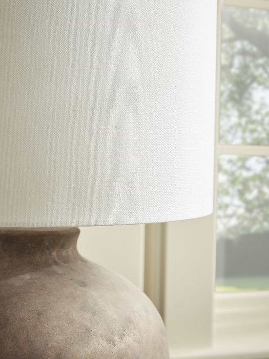 Aged Ceramic Table Lamp