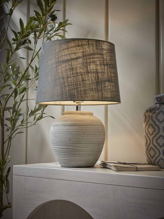 Textured Stone Effect Table Lamp
