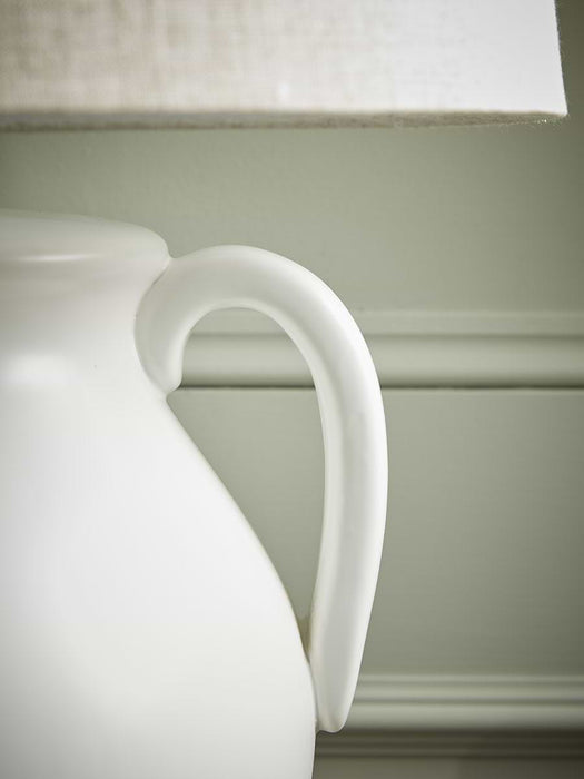 Glazed Handle Table Lamp