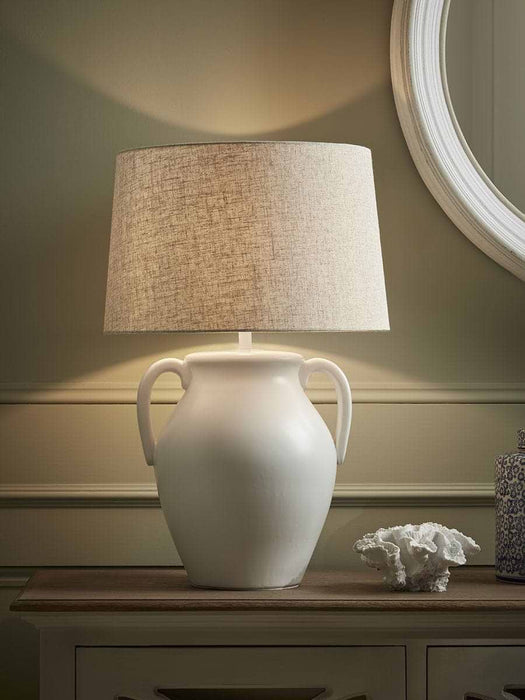 Glazed Handle Table Lamp