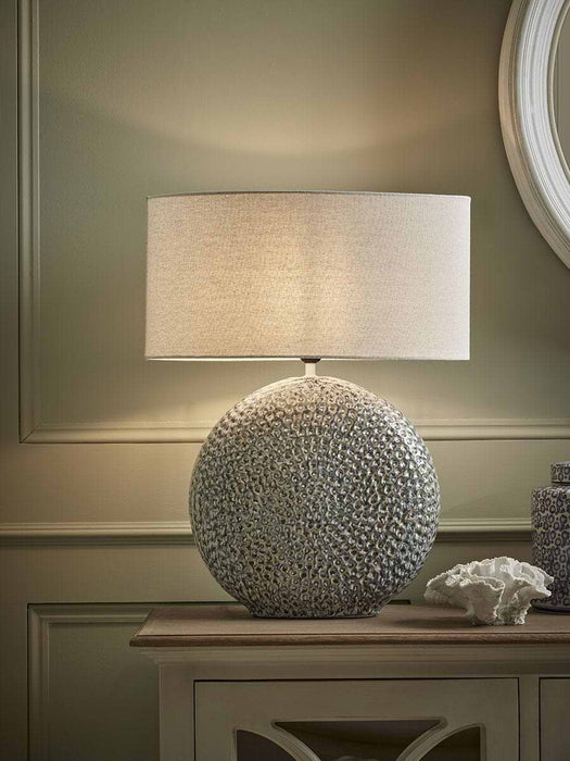 Blue Spiral Table Lamp