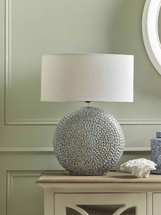 Blue Spiral Table Lamp