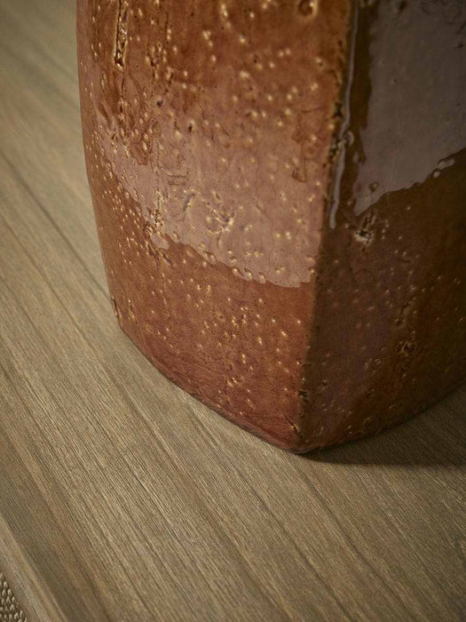 Glazed Burnt Orange Table Lamp