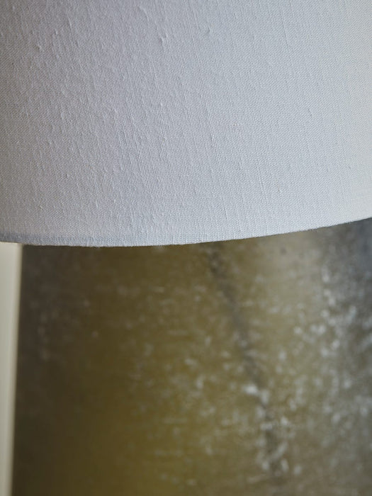 Frosted Green Glass Table Lamp