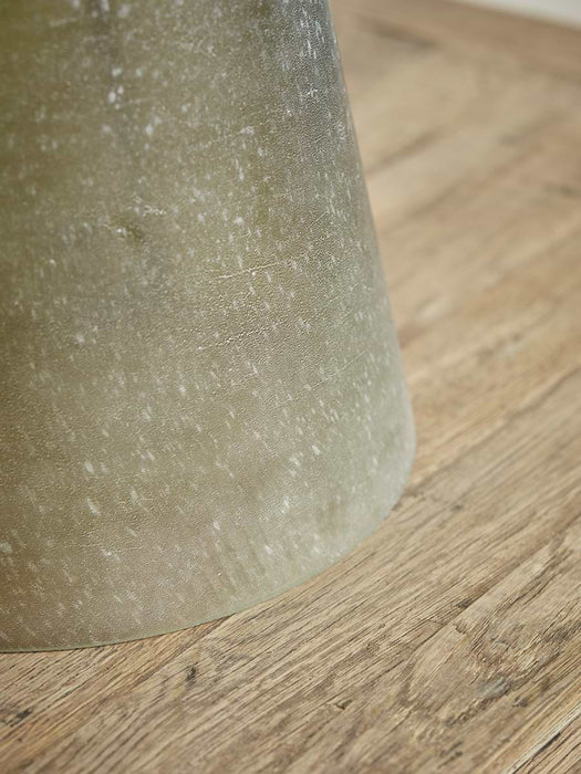 Frosted Green Glass Table Lamp